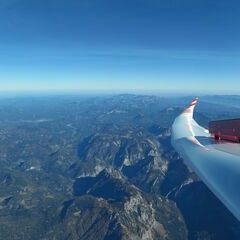 Flugwegposition um 11:41:41: Aufgenommen in der Nähe von Gußwerk, Österreich in 3610 Meter